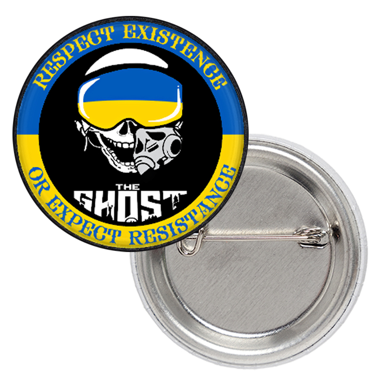 Патриотический значок Привид Києва (Respect Existence) Патриотический значок Привид Києва (Respect Existence)