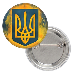 Патриотический значок Тризуб (вогонь)