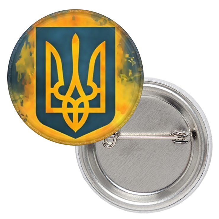 Патриотический значок Тризуб (вогонь)