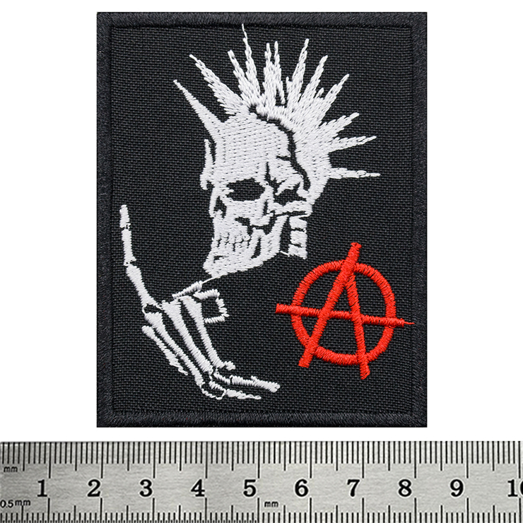 Нашивка Punk skull (anarchy) (pt-042) Нашивка Punk skull (anarchy) (pt-042)