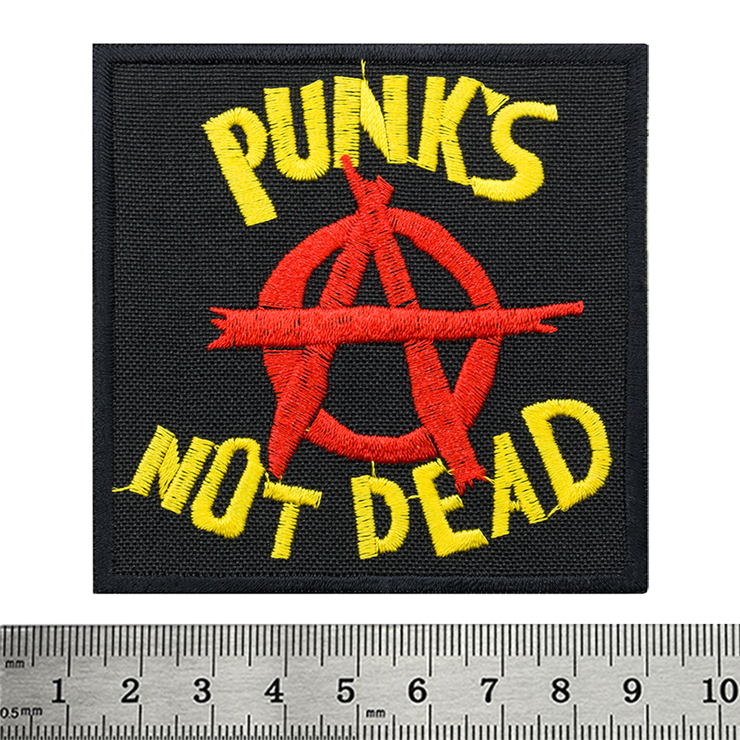 Нашивка Punk’s Not Dead (yellow-red) (pt-021) Нашивка Punk’s Not Dead (yellow-red) (pt-021)