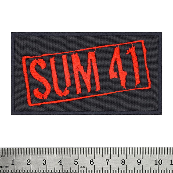 Нашивка Sum 41 (red logo) (pt-023) Нашивка Sum 41 (red logo) (pt-023)