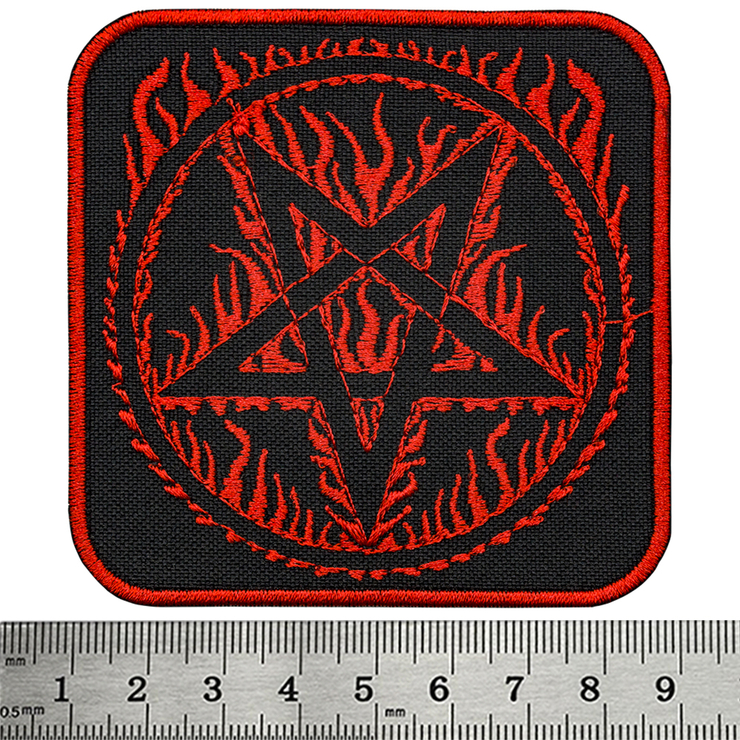 Нашивка Burning Pentagram (pt-056) Нашивка Burning Pentagram (pt-056)