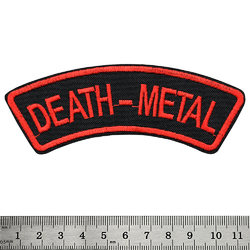 Нашивка Death Metal (red) (pt-064)