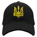 Бейсболка Тризуб (жовтий Тризуб візерунок, чорна) uac-011 Бейсболка Тризуб (жовтий Тризуб візерунок, чорна) uac-011
