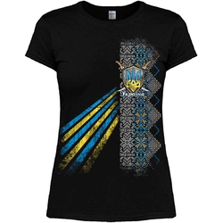 Женская футболка Тризуб (Візерунок)