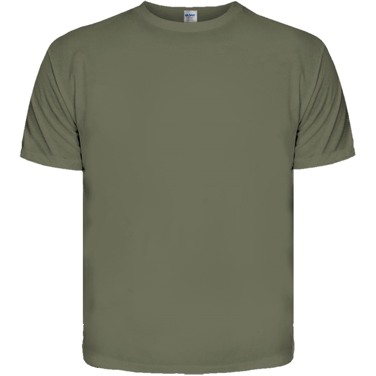 Футболка Gildan олива без рисунка Футболка Gildan олива без рисунка