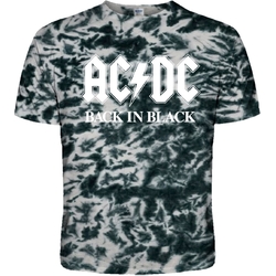 Футболка Tie Dye AC/DC "Back In Black" (Big Logo) Black