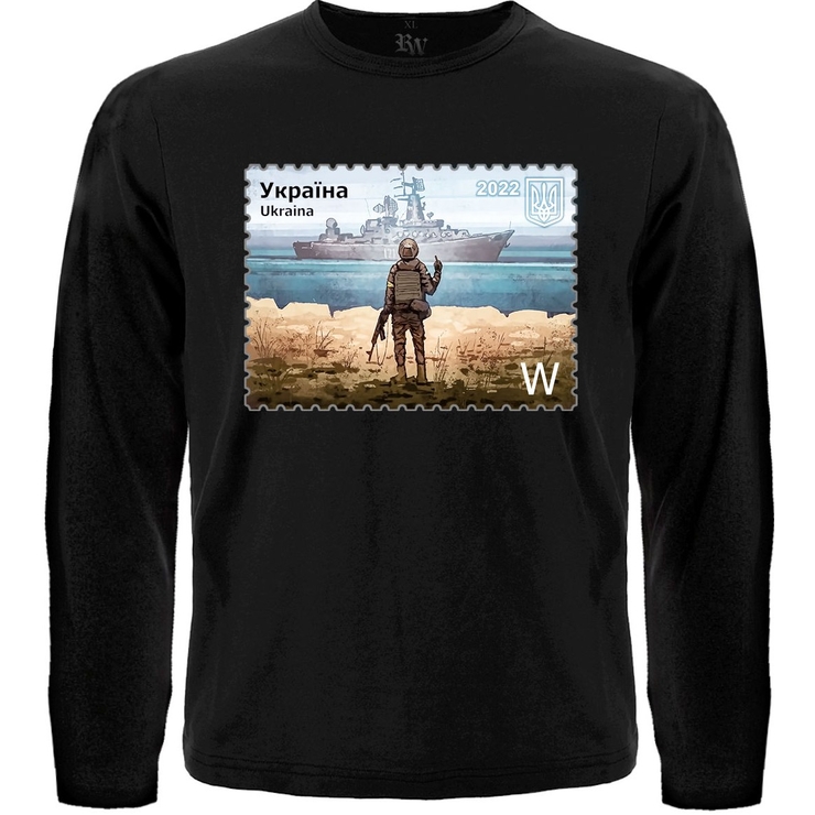 Футболка з довгим рукавом руський корабль, йди нах#й (марка) Футболка з довгим рукавом руський корабль, йди нах#й (марка)