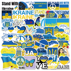 Набор стикеров Stand With Ukraine (stk-059) 49 шт