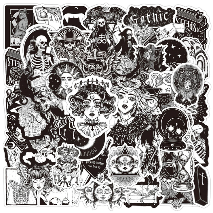 Набор стикеров Moon Spells (stk-060) 50 шт Набор стикеров Moon Spells (stk-060) 50 шт