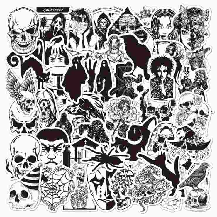 Набір стікерів Ghostworld (stk-063) 50 шт Набір стікерів Ghostworld (stk-063) 50 шт