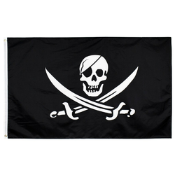Флаг Пиратский (череп с саблями) (fcn-002)