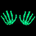 Перчатки (glcn-002) Кисть скелета (светятся во тьме)