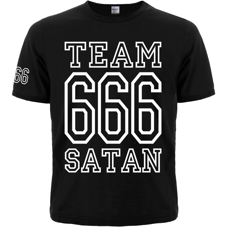 Футболка Team Satan - 666 (white) Футболка Team Satan - 666 (white)