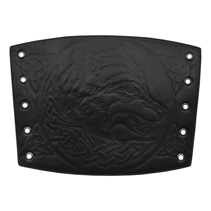 Наруч Голова волка в кругу (трикветр) черный