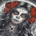 Футболка Muerte (skull and roses) Футболка Muerte (skull and roses)