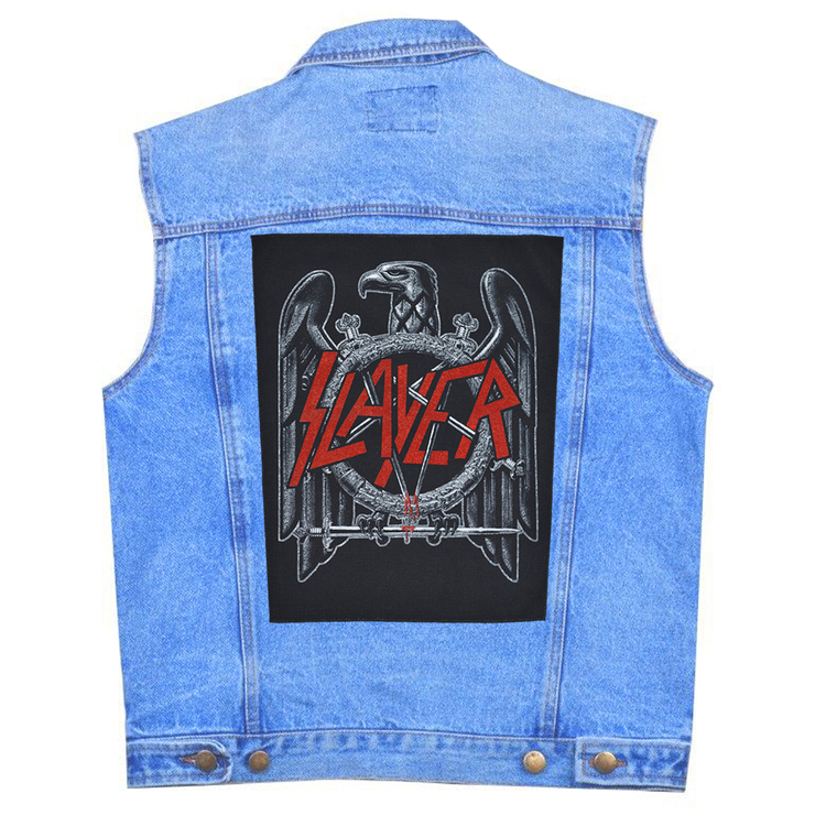Нашивка наспинная катаная SLAYER - BLACK EAGLE (olbp-069) Нашивка наспинная катаная SLAYER - BLACK EAGLE (olbp-069)
