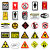 Набір стікерів Warning (stk-068) (50 шт.) Набір стікерів Warning (stk-068) (50 шт.)