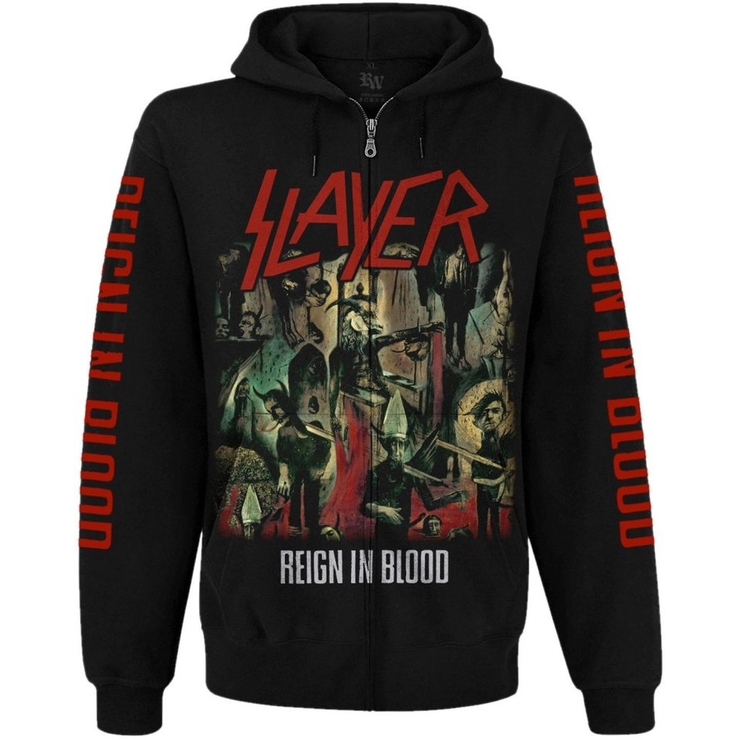 Худи Slayer "Reign In Blood" на молнии