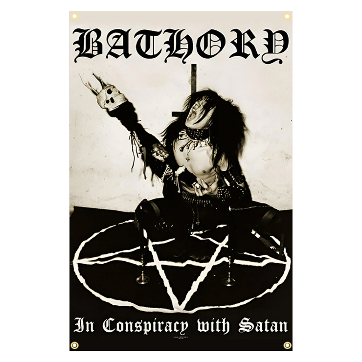 Флаг Bathory "In Conspiracy With Satan" sfc-015 Флаг Bathory "In Conspiracy With Satan" sfc-015