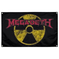 Флаг Megadeth (logo radiation) sfc-018