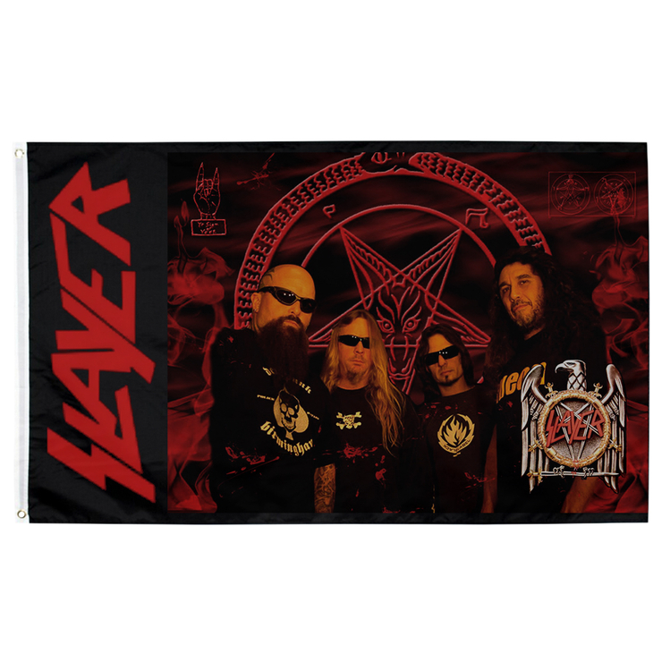 Прапор Slayer (band with logos) sfc-020 Прапор Slayer (band with logos) sfc-020