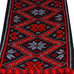 Шарф Украинская вышивка - Звезда Матери (красно-черный)