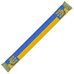 Шарф Желто-голубой с гербом и картой Украины