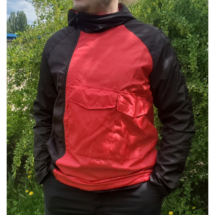 Куртка Windrunner Urbanist (красно-черная)
