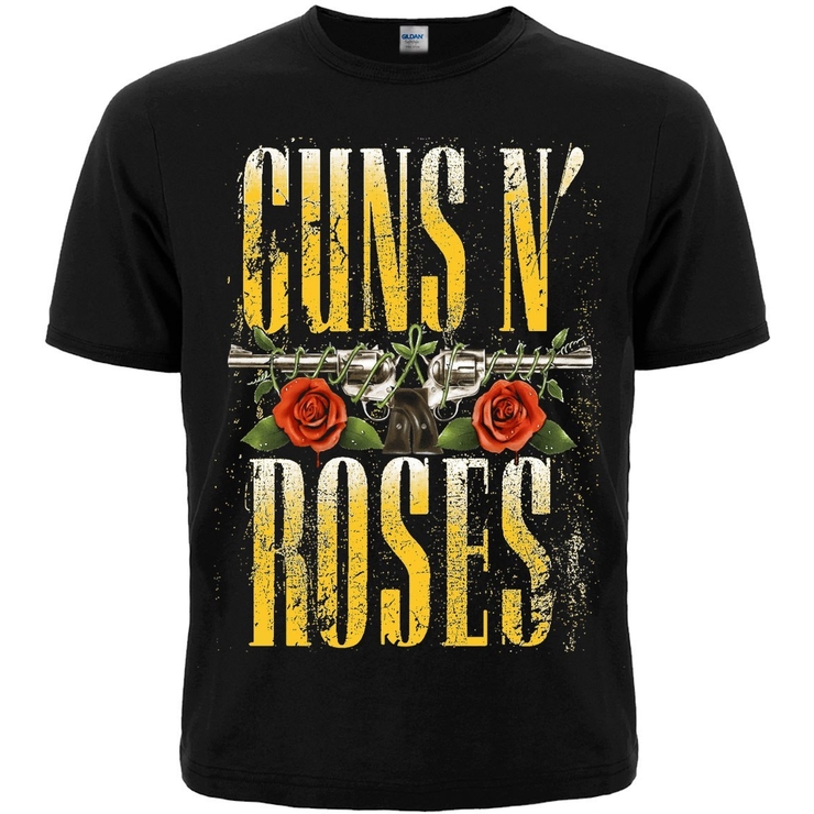 Футболка Guns N’ Roses (лого с револьверами и розами) - купить мужские ...