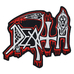 Нашивка наспинна Death (old white-red logo) Нашивка наспинна Death (old white-red logo)