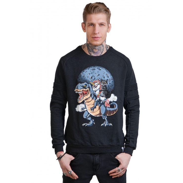 Світшот з котом, єдинорогом і Т-Рексом Urbanist