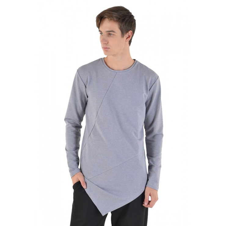 Лонгслів світло-сірий unisex