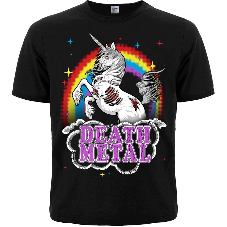 Черная футболка Death Metal (Unicorn) Черная футболка Death Metal (Unicorn)