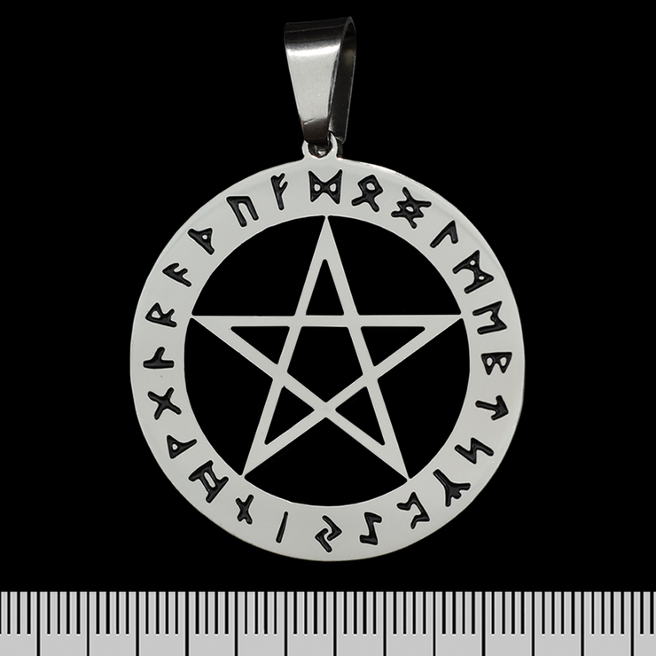 Кулон Пентаграмма в руническом круге (ptsb-179) Кулон Пентаграмма в руническом круге (ptsb-179)