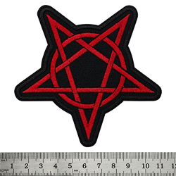 Нашивка Пентакль (красная пентаграмма с кругом)