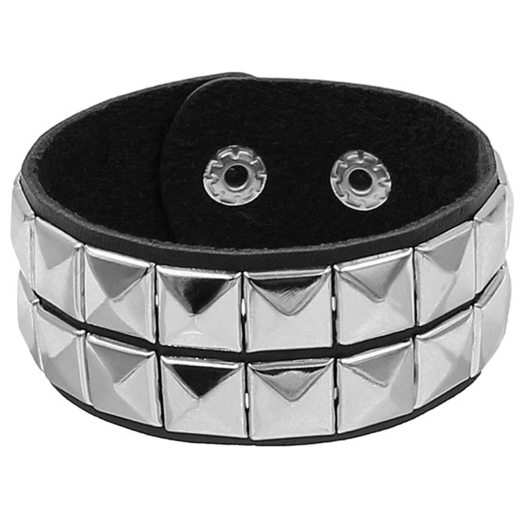 Браслет два ряда пирамиды (bpu-005) Браслет два ряда пирамиды (bpu-005)