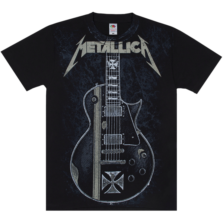 Футболка Full print Metallica (James Hetfield guitar ESP Iron Cross) black t-shirt (EU-P) Футболка Full print Metallica (James Hetfield guitar ESP Iron Cross) black t-shirt (EU-P)