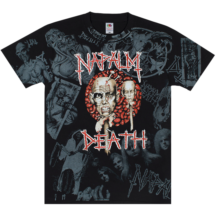 Футболка Full print Napalm Death (European Tour 1994) black t-shirt (EU-P) Футболка Full print Napalm Death (European Tour 1994) black t-shirt (EU-P)