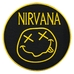 Нашивка термо Nirvana (logo and smile) наспинна кругла (thps-009) Нашивка термо Nirvana (logo and smile) наспинна кругла (thps-009)
