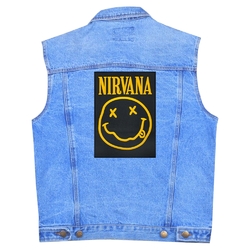 Нашивка термо (thps-008) Nirvana (logo and smile) наспинна прямокутна Нашивка термо (thps-008) Nirvana (logo and smile) наспинна прямокутна