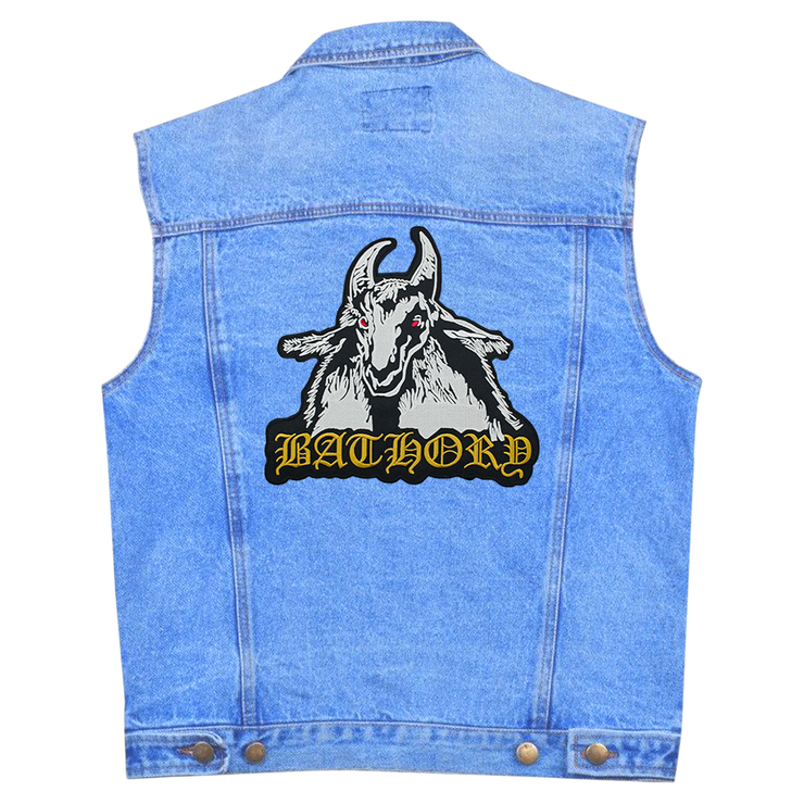 Нашивка термо Bathory (goat with logo) наспинная (thps-021) Нашивка термо Bathory (goat with logo) наспинная (thps-021)