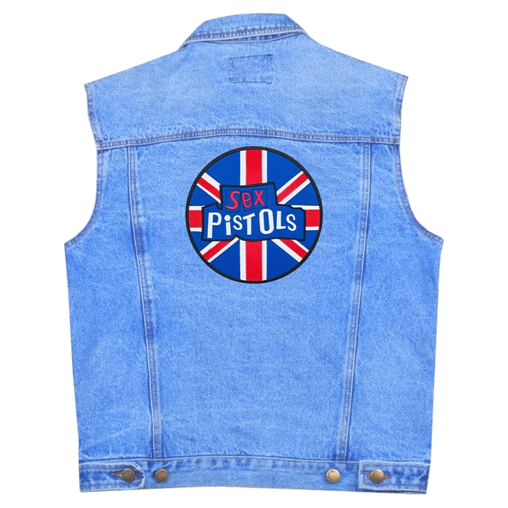 Нашивка термо Sex Pistols (logo and British flag) наспинна (thps-013) Нашивка термо Sex Pistols (logo and British flag) наспинна (thps-013)