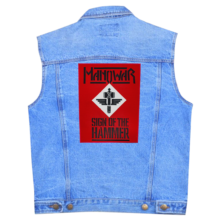 Нашивка термо Manowar "Sign of the Hammer" наспинная (thps-024) Нашивка термо Manowar "Sign of the Hammer" наспинная (thps-024)
