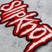 Нашивка термо Slipknot (red-white logo) наспинная (thps-031) Нашивка термо Slipknot (red-white logo) наспинная (thps-031)