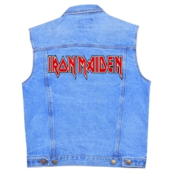 Нашивка термо Iron Maiden (red logo) наспинная (thps-038)