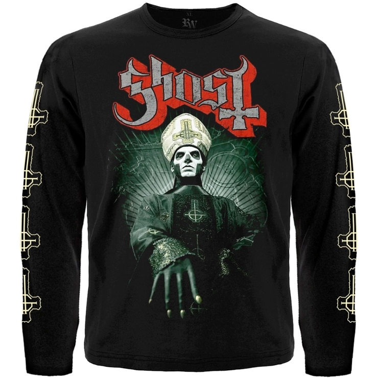 Футболка з довгим рукавом Ghost (з друком на рукавах)