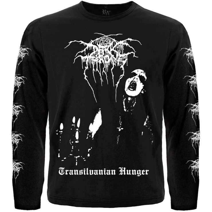 Футболка с длинным рукавом Darkthrone "Transilvanian Hunger" (с печатью на рукавах) Футболка с длинным рукавом Darkthrone "Transilvanian Hunger" (с печатью на рукавах)