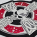 Нашивка термо Кельтський хрест з черепом та червоним візерунком наспинна (thps-071) Нашивка термо Кельтський хрест з черепом та червоним візерунком наспинна (thps-071)